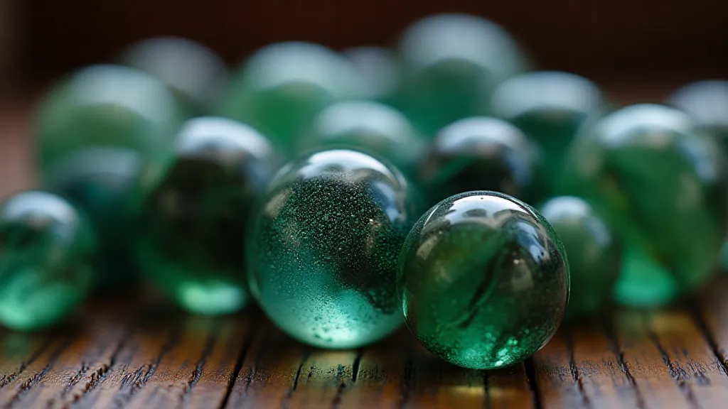Collection of antique German 'Laternchen' marbles.