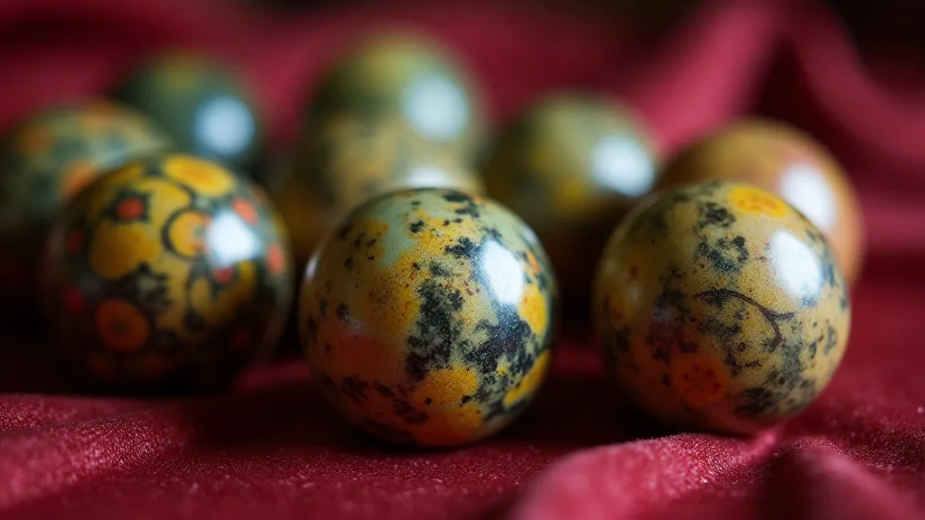 Selection of German core-print marbles