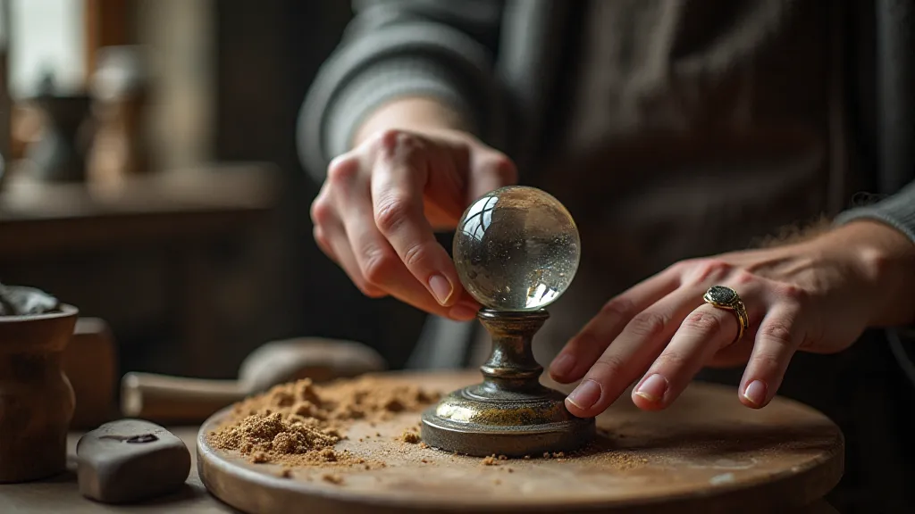 Restoring an antique glass marble