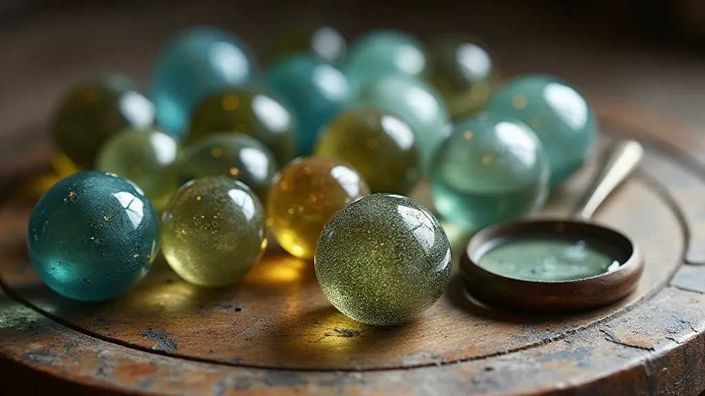Collection of antique marbles